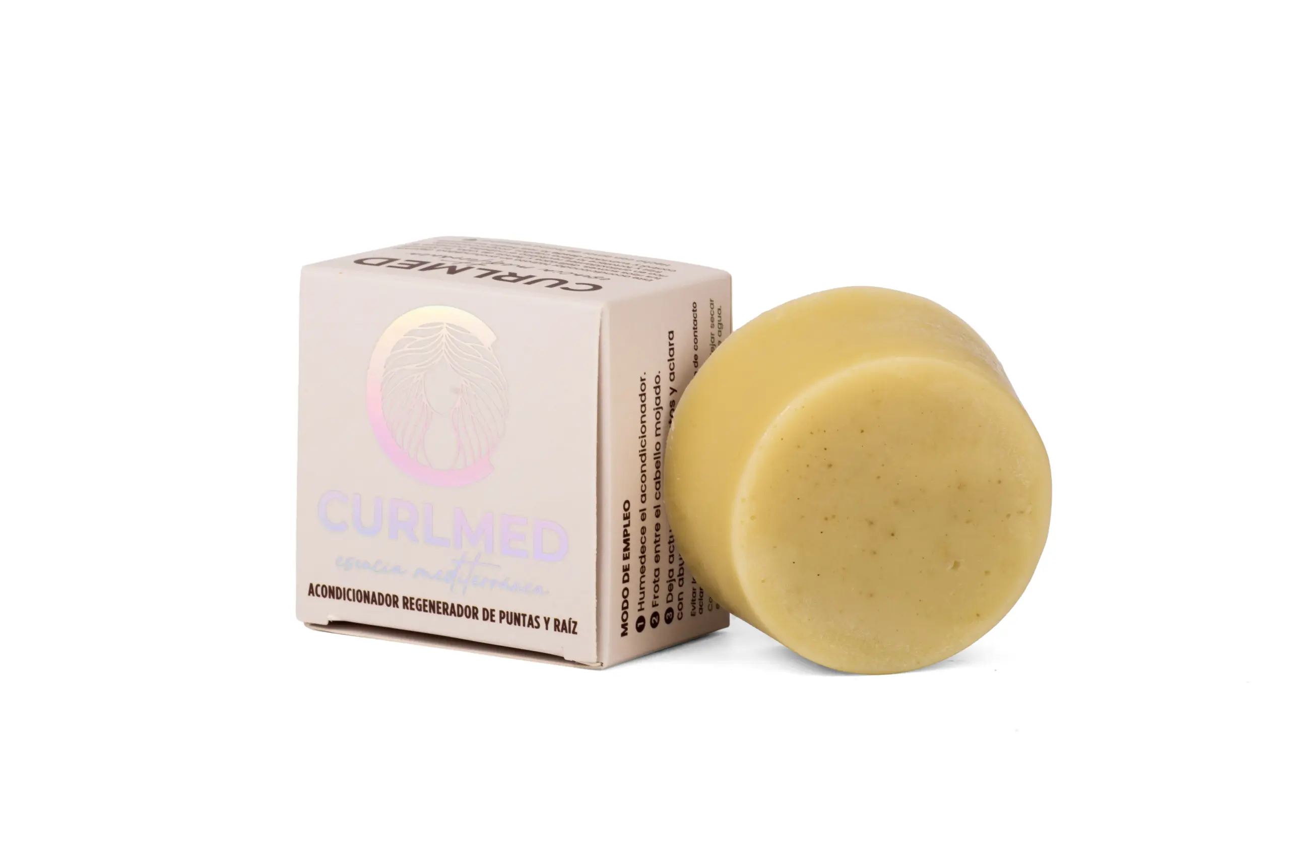 CurlMed Acondicionador Sólido Regenerador Puntas y Raíz Té Matcha 80g - Imagen 9